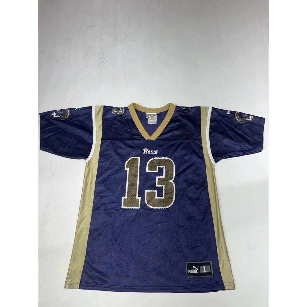 St. Louis Rams Kurt Warner #13 Puma Authentic Football Jersey Youth Large NFL